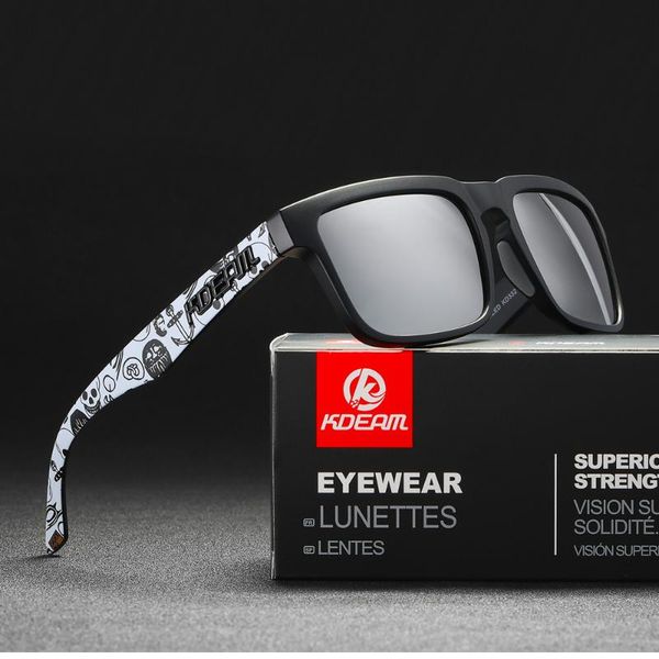 sunglasses colorful men square hd polarized sports sun glasses reflective coating mirrored lens kdeam with soft nose pad, White;black
sunglasses colorful men square hd polarized sports sun glasses reflective coating mirrored lens kdeam with soft nose pad, White;black