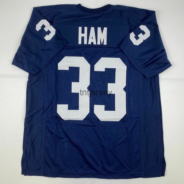 custom new jack ham penn state blue college stitched football jersey stitched add any name number, Black
custom new jack ham penn state blue college stitched football jersey stitched add any name number, Black