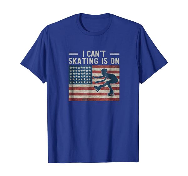 i can't skating is on t-shirt winter sports fan support usa, White;black 
i can't skating is on t-shirt winter sports fan support usa, White;black