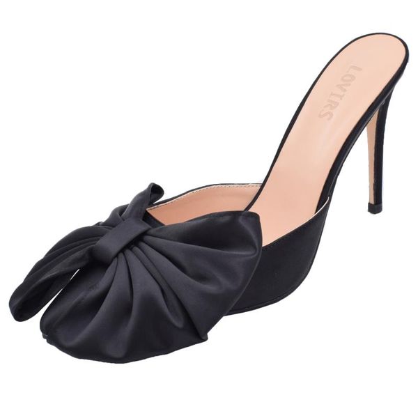dress shoes lovirs women's satin bow-knot pointed toe high heel stiletto pumps party ladies slippers 10cm, Black
dress shoes lovirs women's satin bow-knot pointed toe high heel stiletto pumps party ladies slippers 10cm, Black