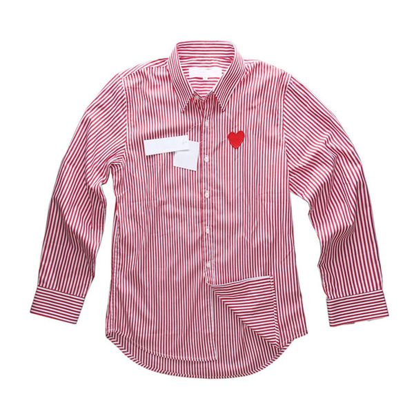 2021 play casual shirt #c337a off fashion men women luxury stylist heart pattern white dress shirts harajuku designers cdg stripe clothing, White;black
2021 play casual shirt #c337a off fashion men women luxury stylist heart pattern white dress shirts harajuku designers cdg stripe clothing, White;black