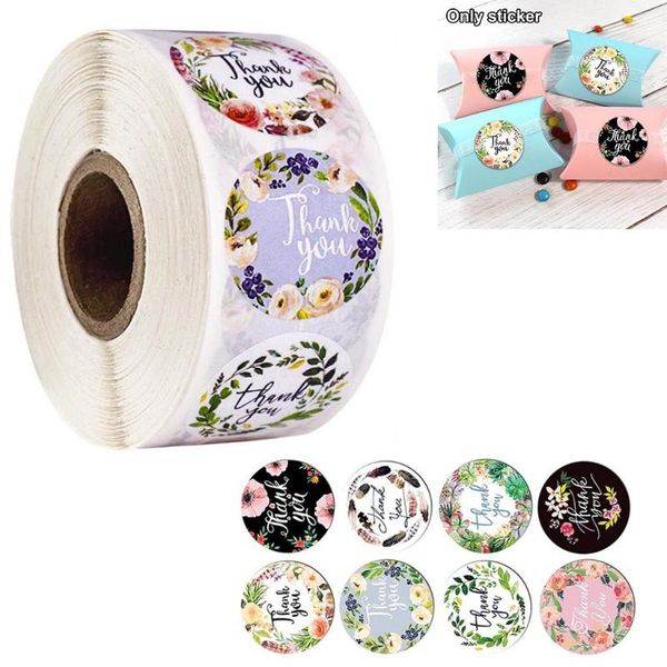 gift wrap 500pcs/roll floral label stickers for birthday packaging envelope thank you logo
gift wrap 500pcs/roll floral label stickers for birthday packaging envelope thank you logo