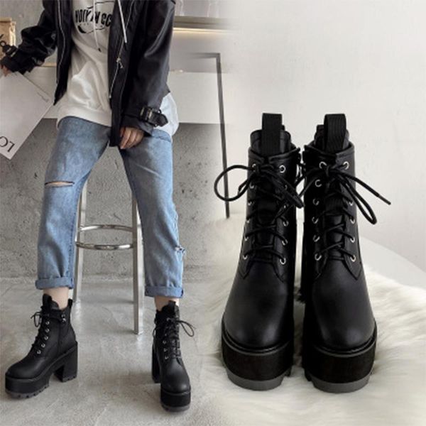 boots 2021 women ankle platform shoe winter autumn thick square heel lace up zip round toe female footwear night club black punk
boots 2021 women ankle platform shoe winter autumn thick square heel lace up zip round toe female footwear night club black punk