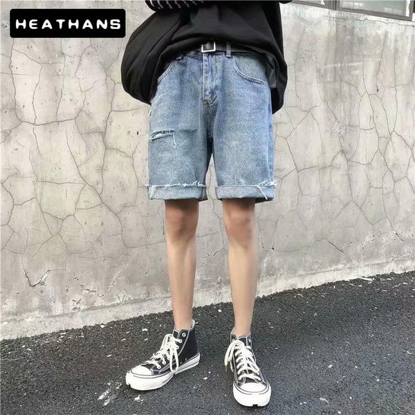 men's jeans summer men shorts hole vintage loose jean knee length straight fashion korean style uppants mens baggy drop, Blue
men's jeans summer men shorts hole vintage loose jean knee length straight fashion korean style uppants mens baggy drop, Blue