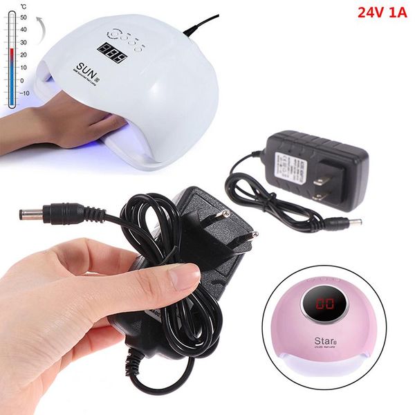 nail art equipment 24v 1a power supply adapter charger 24w uv led lamp dryer tools, Silver
nail art equipment 24v 1a power supply adapter charger 24w uv led lamp dryer tools, Silver