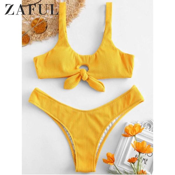 women's swimwear zaful 2021 arrival ribbed knot high cut bikini set waisted solid swimsuit summer beacher biquini, White;black
women's swimwear zaful 2021 arrival ribbed knot high cut bikini set waisted solid swimsuit summer beacher biquini, White;black