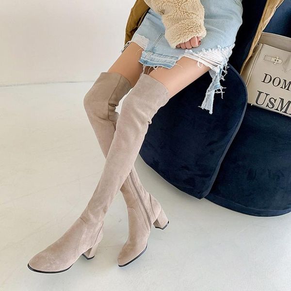 boots winter overknees stretch women faux suede leather slim long tall with zipper ladies black nude shoes 41
boots winter overknees stretch women faux suede leather slim long tall with zipper ladies black nude shoes 41