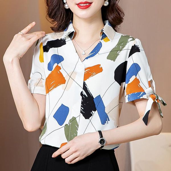 women's blouses & shirts 2021 summer v-neck chiffon shirt female short sleeve foreign style korean fashion floral blouse dress, White
women's blouses & shirts 2021 summer v-neck chiffon shirt female short sleeve foreign style korean fashion floral blouse dress, White