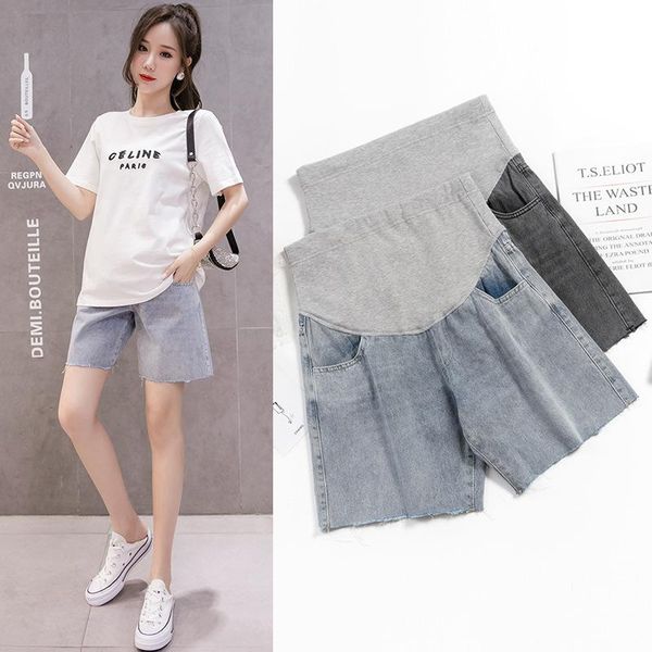 pregnant women's five-point jeans summer belly lift pants shorts casual wear fashion maternity bottoms, White
pregnant women's five-point jeans summer belly lift pants shorts casual wear fashion maternity bottoms, White