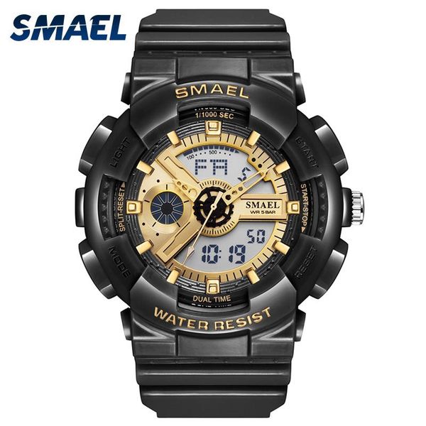 wristwatches smael brand men's sport quartz watch waterproof dual time fashion military digital women watches satch relogio masculin, Slivery;brown
wristwatches smael brand men's sport quartz watch waterproof dual time fashion military digital women watches satch relogio masculin, Slivery;brown