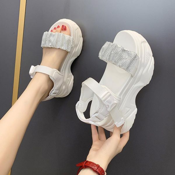 sandals 2021 women fashion rhinestone high heel 7cm summer outdoor open-toed sport platform beach sandalias mujer, Black
sandals 2021 women fashion rhinestone high heel 7cm summer outdoor open-toed sport platform beach sandalias mujer, Black