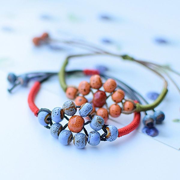 beaded, strands ceramics beads ethnic colorful rope chain bracelets & bangle lucky for women adjustable christmas gift, Black
beaded, strands ceramics beads ethnic colorful rope chain bracelets & bangle lucky for women adjustable christmas gift, Black
