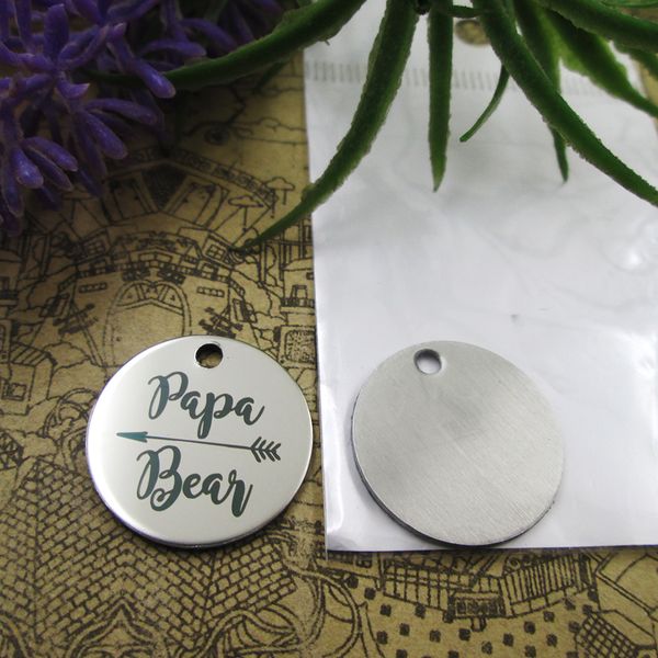40pcs--stainless steel charms"papa bear version 2" more style choosing diy pendants fo necklace, Bronze;silver
40pcs--stainless steel charms"papa bear version 2" more style choosing diy pendants fo necklace, Bronze;silver