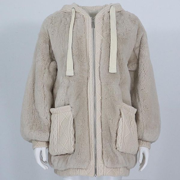 women's fur & faux oftbuy 2021 winter jacket women real coat natural rex hooded loose outerwear streetwear thick warm pocket, Black
women's fur & faux oftbuy 2021 winter jacket women real coat natural rex hooded loose outerwear streetwear thick warm pocket, Black