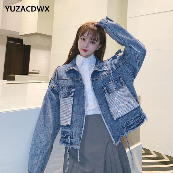 women's jackets 2021 spring autumn women harajuku denim jacket coat drilling big pocket drawstring jean students basic coats outfit, Black;brown
women's jackets 2021 spring autumn women harajuku denim jacket coat drilling big pocket drawstring jean students basic coats outfit, Black;brown