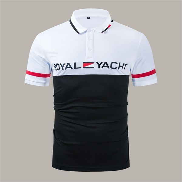 men's polos summer colorblock shirt men royal yacht short sleeve 100% cotton casual s s/2xl j3352 4b5d, White;black
men's polos summer colorblock shirt men royal yacht short sleeve 100% cotton casual s s/2xl j3352 4b5d, White;black