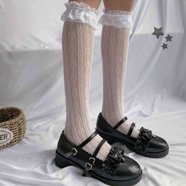 children's love tube calf lolita lace student loli pile socks summer thin, Black;white
children's love tube calf lolita lace student loli pile socks summer thin, Black;white