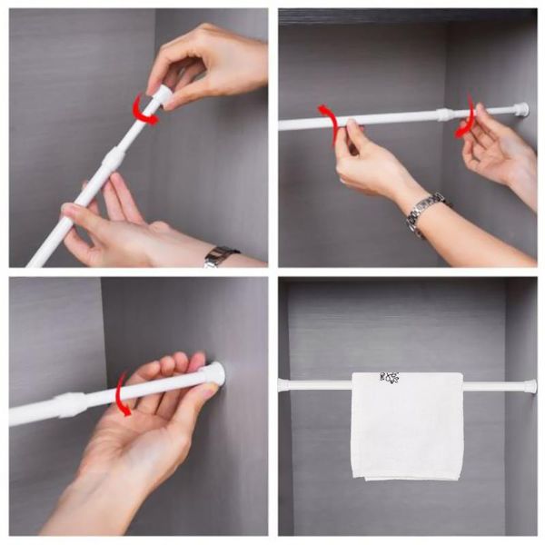 18-110cm 6 size adjustable rod household hanging rods curtain pole multi purpose wardrobe rail loaded hanger shower curtains
18-110cm 6 size adjustable rod household hanging rods curtain pole multi purpose wardrobe rail loaded hanger shower curtains