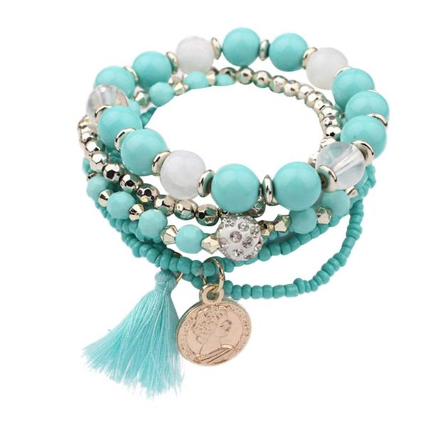 link, chain 2021 arrivals korean fashion 1 set stretch acrylic beaded bohemian lady bracelet bangle jewelry wholesale, Black
link, chain 2021 arrivals korean fashion 1 set stretch acrylic beaded bohemian lady bracelet bangle jewelry wholesale, Black