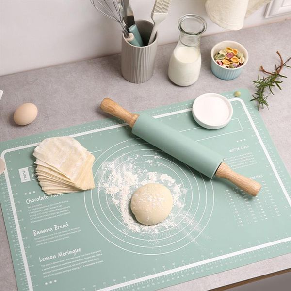 rolling pins & pastry boards baking tools silicone mat increase non-stick thickening kneading pad pizza dough kitchen accessories
rolling pins & pastry boards baking tools silicone mat increase non-stick thickening kneading pad pizza dough kitchen accessories