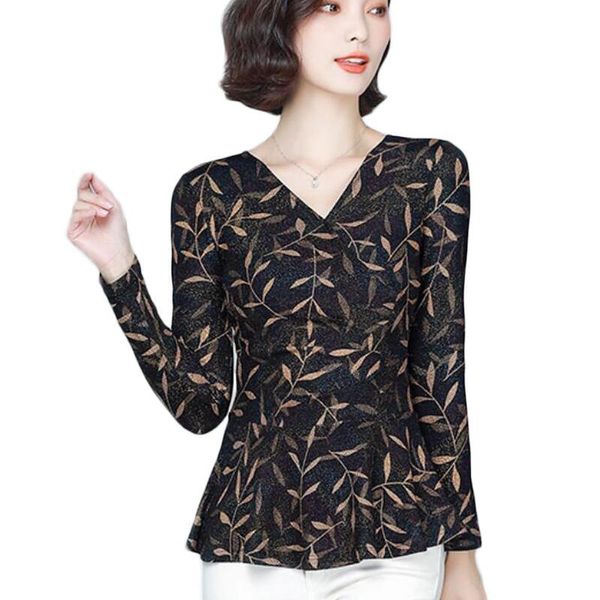 long sleeve v-neck lace blouse women shirts fashion leaves print korean blouses 2021 autumn office blusas mujer women's &, White
long sleeve v-neck lace blouse women shirts fashion leaves print korean blouses 2021 autumn office blusas mujer women's &, White