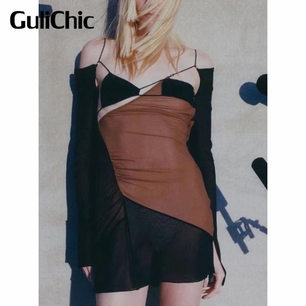 casual dresses 7.10 high end quality fashion contrast color patchwork hollow out asymmetrical mini dress women, Black;gray
casual dresses 7.10 high end quality fashion contrast color patchwork hollow out asymmetrical mini dress women, Black;gray