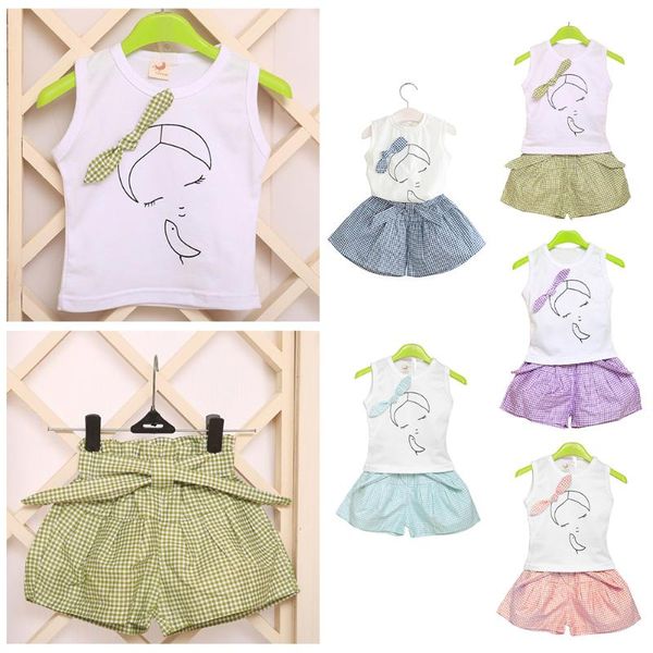women's tracksuits 2021 fashion summer children clothing girls 2pcs cloth set cute bow t-shirt and plaid skirt two-piece suit casual la, Gray
women's tracksuits 2021 fashion summer children clothing girls 2pcs cloth set cute bow t-shirt and plaid skirt two-piece suit casual la, Gray