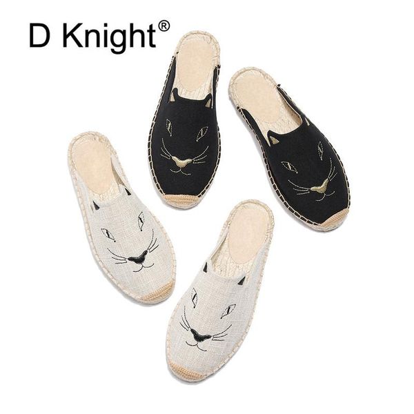 summer female embroidery cats sippers round toe lady flat espadrilles slide fisherman shoes slip on women beach sandals slippers, Black
summer female embroidery cats sippers round toe lady flat espadrilles slide fisherman shoes slip on women beach sandals slippers, Black