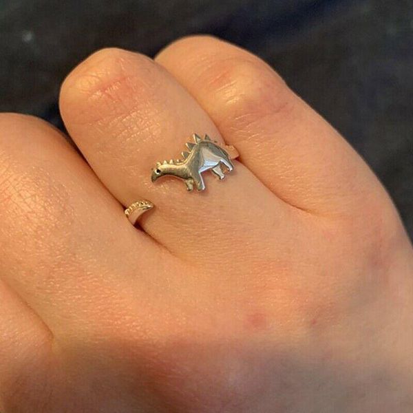 cluster rings dinosaur tyrannosaurus stegosaurus jewelry open adjustable couples ring for women toy cute animal creativity gift, Golden;silver
cluster rings dinosaur tyrannosaurus stegosaurus jewelry open adjustable couples ring for women toy cute animal creativity gift, Golden;silver