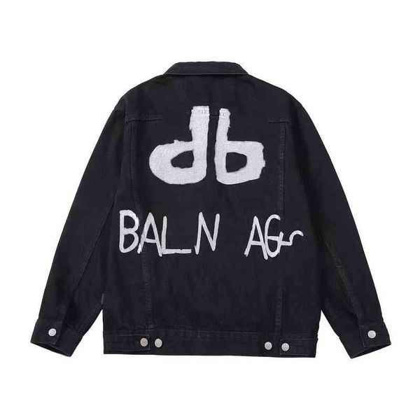 french designer paint spraying logo green fluorescent denim jacket men's motorcycle women's street hip-hop loose and non-fading wr, Black;brown
french designer paint spraying logo green fluorescent denim jacket men's motorcycle women's street hip-hop loose and non-fading wr, Black;brown