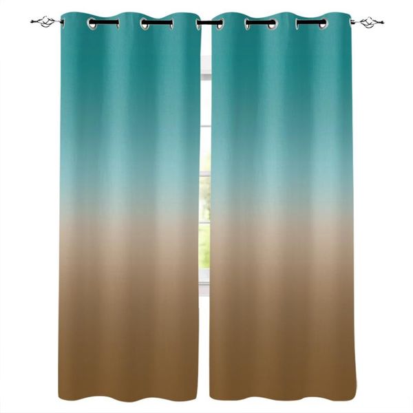 brown cyan turquoise gradient window curtains home decor living room bathroom bedroom drapes curtain &
brown cyan turquoise gradient window curtains home decor living room bathroom bedroom drapes curtain &