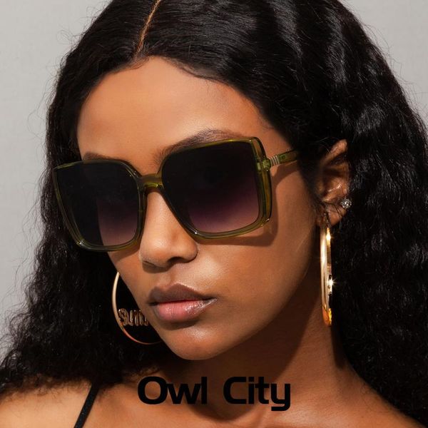 sunglasses oversized women 2021 square gradient color sun glasses vintage eyewear green black uv400 shsdes trendy lady, White;black
sunglasses oversized women 2021 square gradient color sun glasses vintage eyewear green black uv400 shsdes trendy lady, White;black