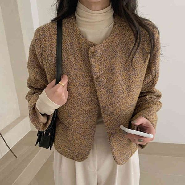 women's jackets onalippa long sleeved variegated design coat ladies french vintage temperament round neck chic buckle casual loose twee, Black;brown
women's jackets onalippa long sleeved variegated design coat ladies french vintage temperament round neck chic buckle casual loose twee, Black;brown