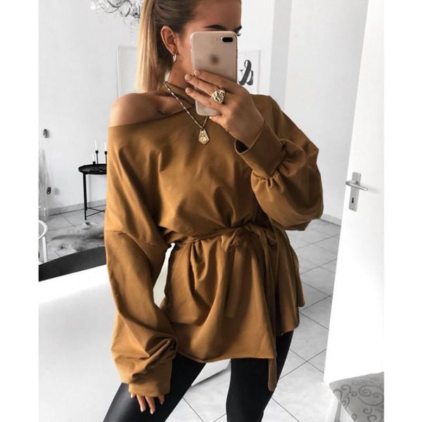 solid women cold shoulder sashes casual loose long sleeve shirts 2021 summer blouse color women's blouses &, White
solid women cold shoulder sashes casual loose long sleeve shirts 2021 summer blouse color women's blouses &, White