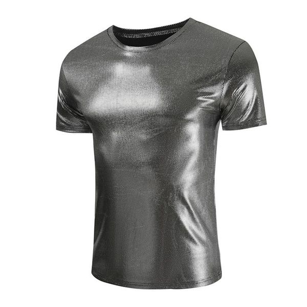 men's t-shirts man's t-shirt camisetas hombre imitation leather shinny men t shirt streetwear tee homme ice silk harajuku clothes, White;black
men's t-shirts man's t-shirt camisetas hombre imitation leather shinny men t shirt streetwear tee homme ice silk harajuku clothes, White;black