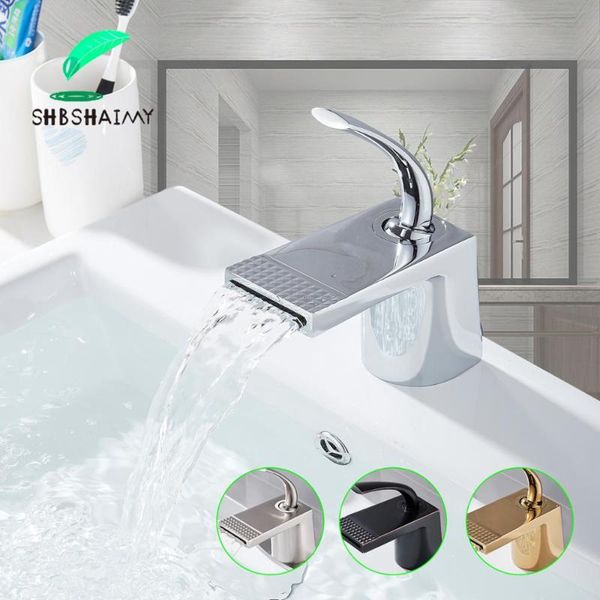bathroom sink faucets shbshaimy chrome basin faucet deck mounted waterfall single handle cold water mixer taps
bathroom sink faucets shbshaimy chrome basin faucet deck mounted waterfall single handle cold water mixer taps