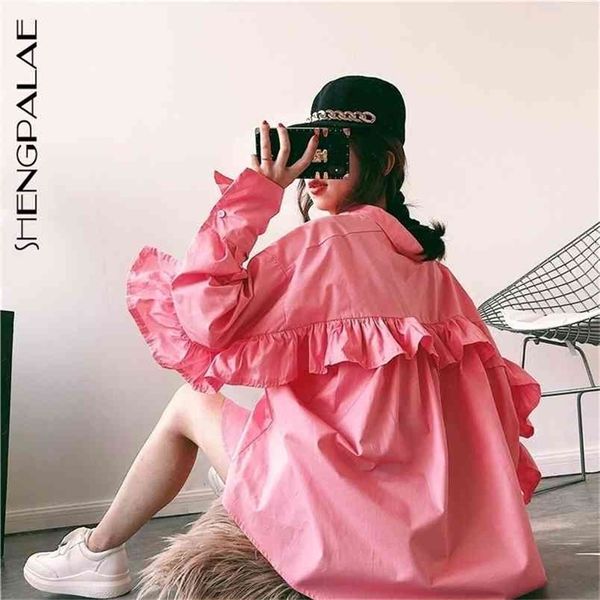 spring arrival fashion ruffles turn-down collar long sleeve loose casual women shirt lady blouse kb731 210427, White
spring arrival fashion ruffles turn-down collar long sleeve loose casual women shirt lady blouse kb731 210427, White