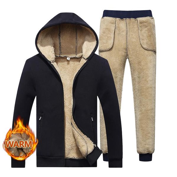 men's hoodies & sweatshirts men winter warm mens set casual jacket fur lining solid lamb cashmere zipper coats man parkas 29, Black
men's hoodies & sweatshirts men winter warm mens set casual jacket fur lining solid lamb cashmere zipper coats man parkas 29, Black