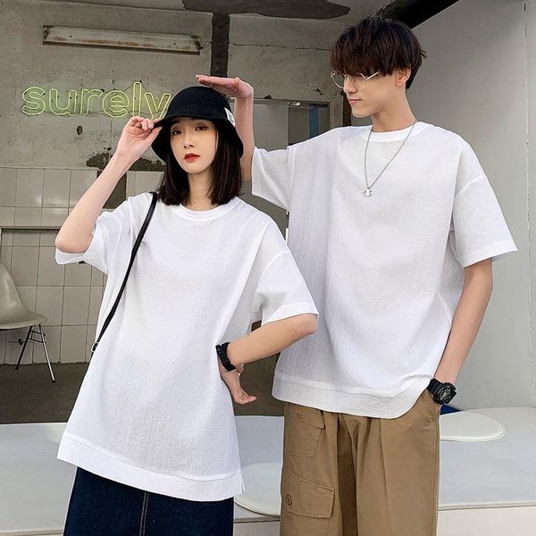 men's t-shirts solid color ice silk o-neck t-shirt men korean fashion loose casual streetwear hedging short-sleeved, White;black
men's t-shirts solid color ice silk o-neck t-shirt men korean fashion loose casual streetwear hedging short-sleeved, White;black