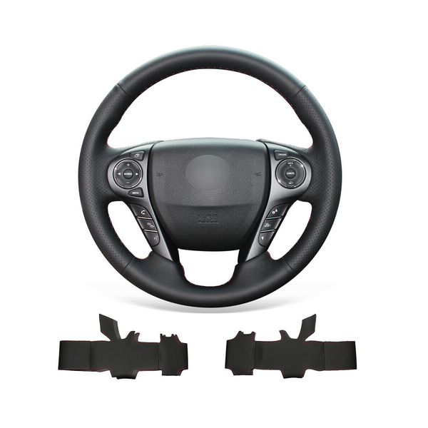 diy hand stitched soft non-slip black leather steering wheel cover for honda accord 9 pilot ridgeline
diy hand stitched soft non-slip black leather steering wheel cover for honda accord 9 pilot ridgeline