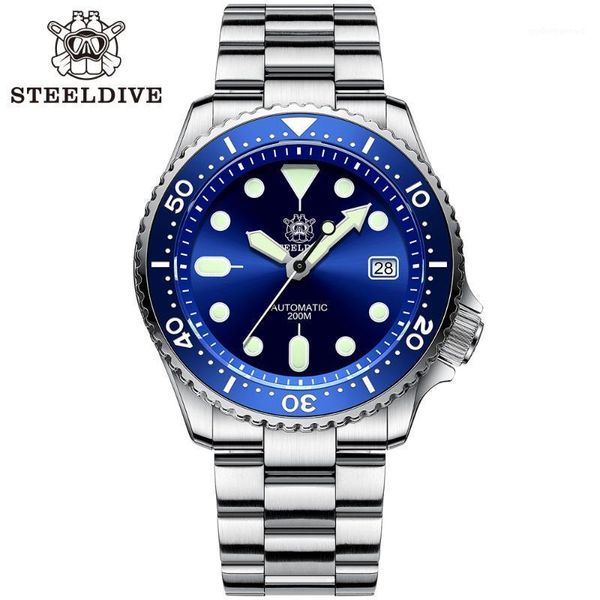 automatic mechanical sd1996 dive watch stainless steel men's japan nh35 super luminous diving wristwatches, Slivery;brown
automatic mechanical sd1996 dive watch stainless steel men's japan nh35 super luminous diving wristwatches, Slivery;brown