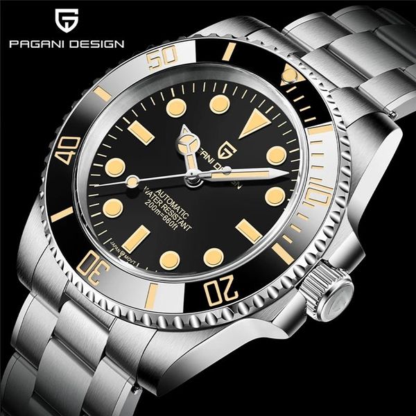 wristwatches pagani design 40mm men's automatic mechanical watches retro luxury sapphire nh35 diving super luminous waterproof, Slivery;brown
wristwatches pagani design 40mm men's automatic mechanical watches retro luxury sapphire nh35 diving super luminous waterproof, Slivery;brown