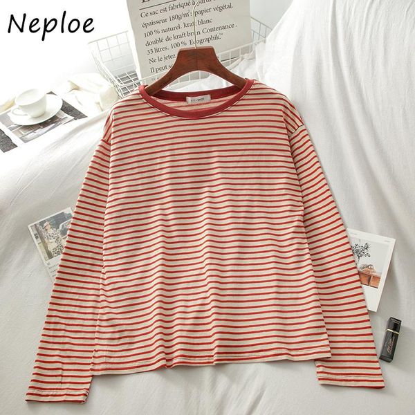 women's t-shirt neploe o neck pullover long sleeve t shirt women loose causal striped design simple tees spring 2021 all match ladies t, White
women's t-shirt neploe o neck pullover long sleeve t shirt women loose causal striped design simple tees spring 2021 all match ladies t, White