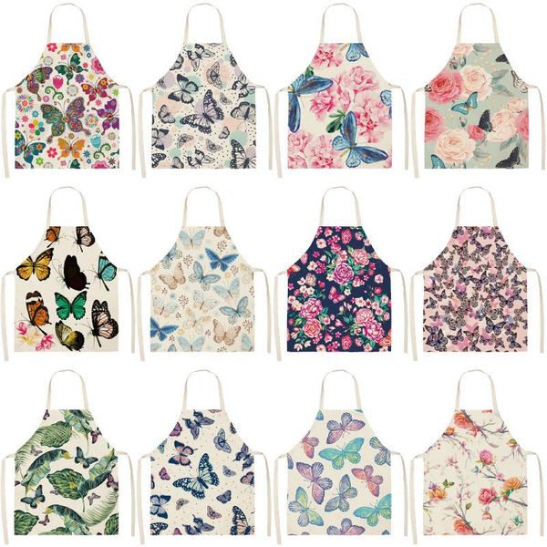 butterfly flower printed kitchen aprons for women cotton linen home cooking baking waist bib pinafore barista bbq cleaning tools
butterfly flower printed kitchen aprons for women cotton linen home cooking baking waist bib pinafore barista bbq cleaning tools