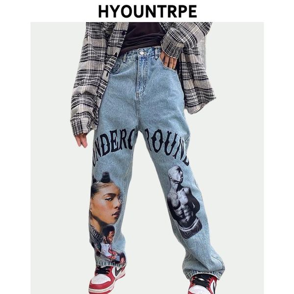 men's jeans graffiti printed denim straight men distressed trouser hip hop zipper streetwear casual loose joggers jean pants, Blue
men's jeans graffiti printed denim straight men distressed trouser hip hop zipper streetwear casual loose joggers jean pants, Blue