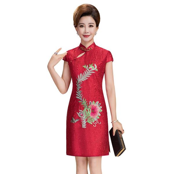 arrival plus size retro chinese women summer cheongsam dress qipao short party wear elegant dresses for lady ethnic clothing, Red
arrival plus size retro chinese women summer cheongsam dress qipao short party wear elegant dresses for lady ethnic clothing, Red