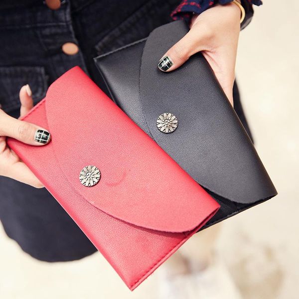 wallets fashion women's bag wholesale 2021 korean-style simple pu faux leather mid-length casual wallet card, Red;black
wallets fashion women's bag wholesale 2021 korean-style simple pu faux leather mid-length casual wallet card, Red;black