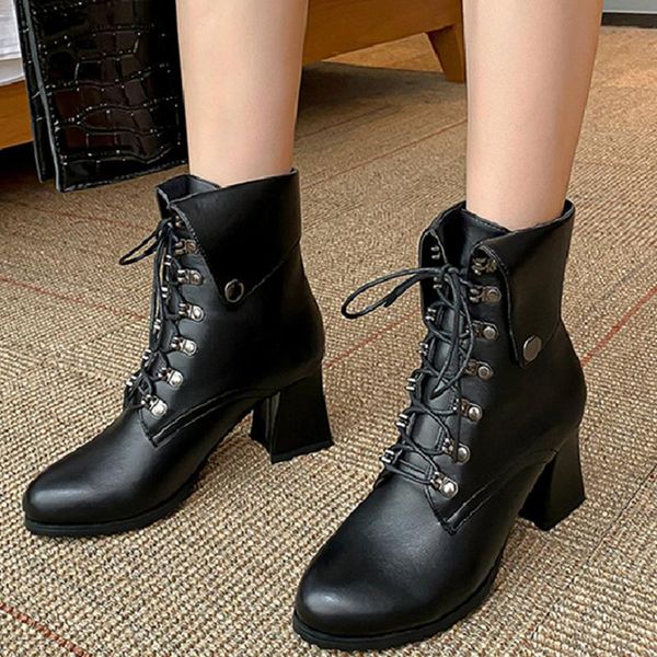 boots lace up shoes women ankle winter autumn 2021 thick high heels short classic black brown party female casual
boots lace up shoes women ankle winter autumn 2021 thick high heels short classic black brown party female casual