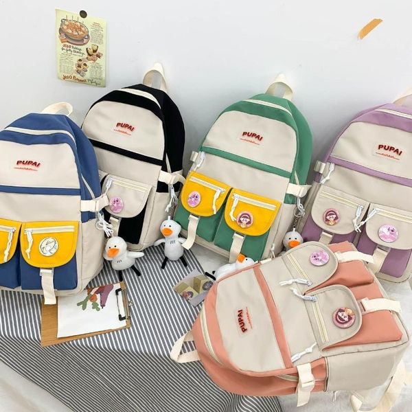 school bags fashion nylon backpack kawaii girl schooltas nice student book tasks casual lady backpacks 2021
school bags fashion nylon backpack kawaii girl schooltas nice student book tasks casual lady backpacks 2021