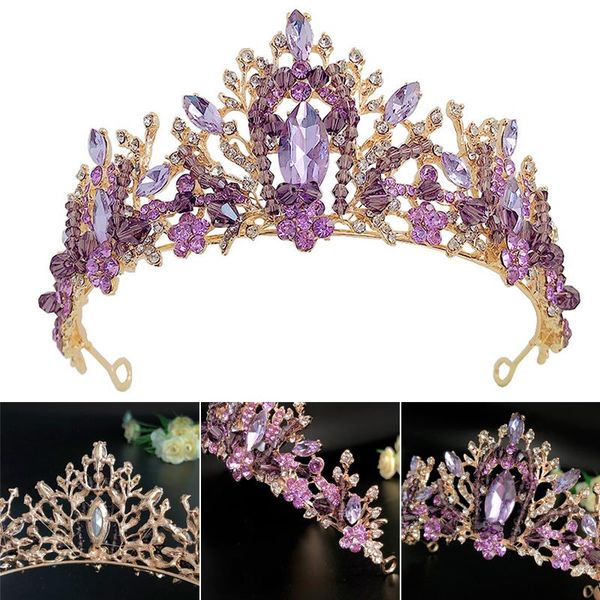 hair clips & barrettes bridal crown headwear wedding birthday headdress purple rhinestones retro luxury accessories for female nov99, Golden;silver
hair clips & barrettes bridal crown headwear wedding birthday headdress purple rhinestones retro luxury accessories for female nov99, Golden;silver